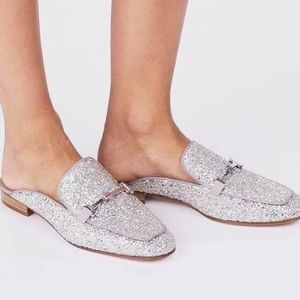 New Tory Burch Amelia glitter loafers